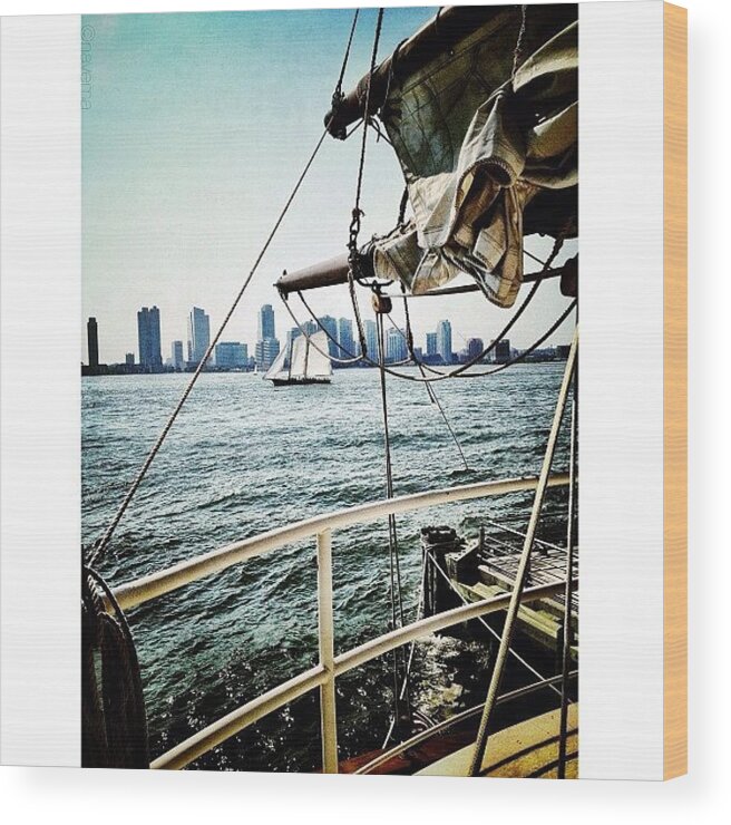 Instaaaaah Wood Print featuring the photograph Nautical New York by Natasha Marco