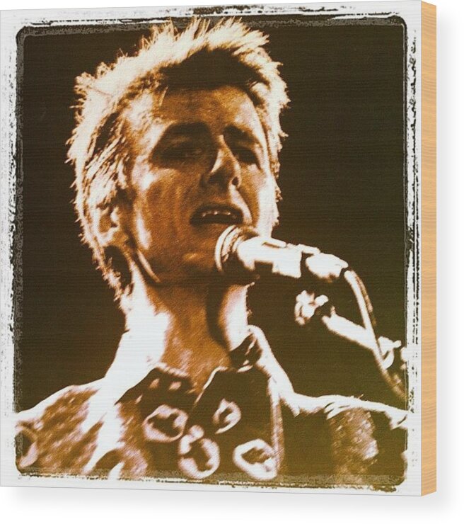 Crowded House Wood Print featuring the photograph Neil Finn by Brent McGilvary