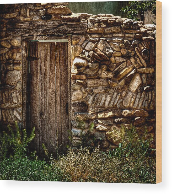 New Mexico Door Ii Wood Print featuring the photograph New Mexico Door II by David Patterson