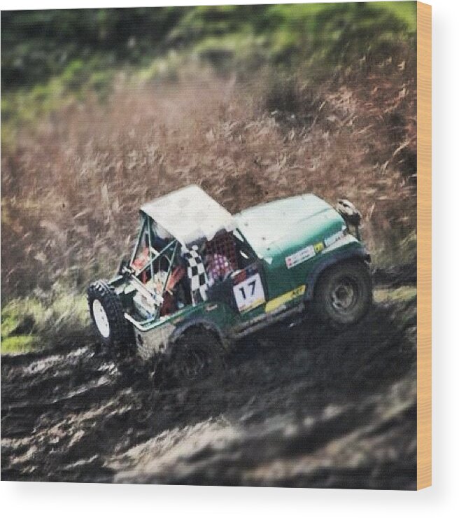Jeep Wood Print featuring the photograph Off The Road #offroad#jeep#car#cars#race by Cem Koronel