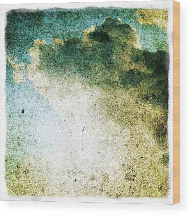 Navema Wood Print featuring the photograph Painted Clouds by Natasha Marco