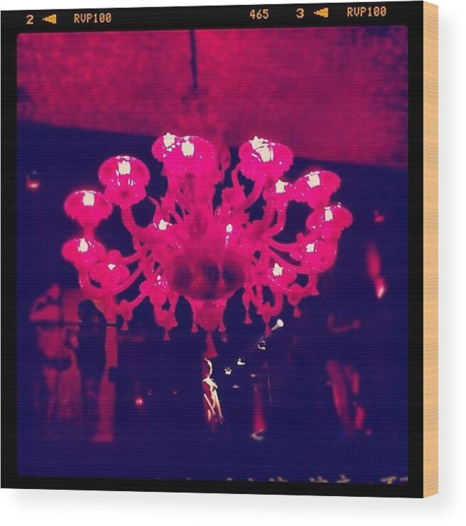 Pink Wood Print featuring the photograph #pink #light by Cortney Herron