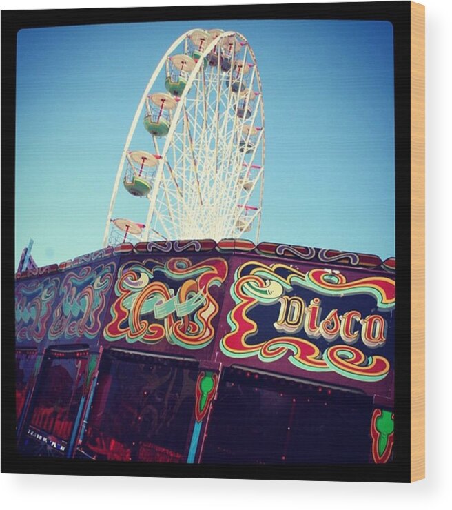  Wood Print featuring the photograph Prom Fairground Rides by Chris Jones
