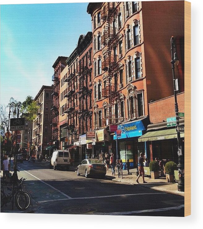 New York City Wood Print featuring the photograph Rivington Street - New York City by Vivienne Gucwa