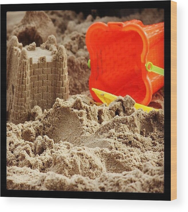  Wood Print featuring the photograph Sand Castle by Unique Louise