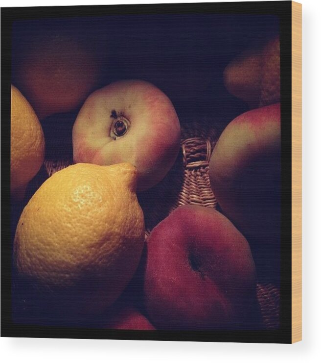  Wood Print featuring the photograph Still Life From The Farmers Mkt by Gracie Noodlestein