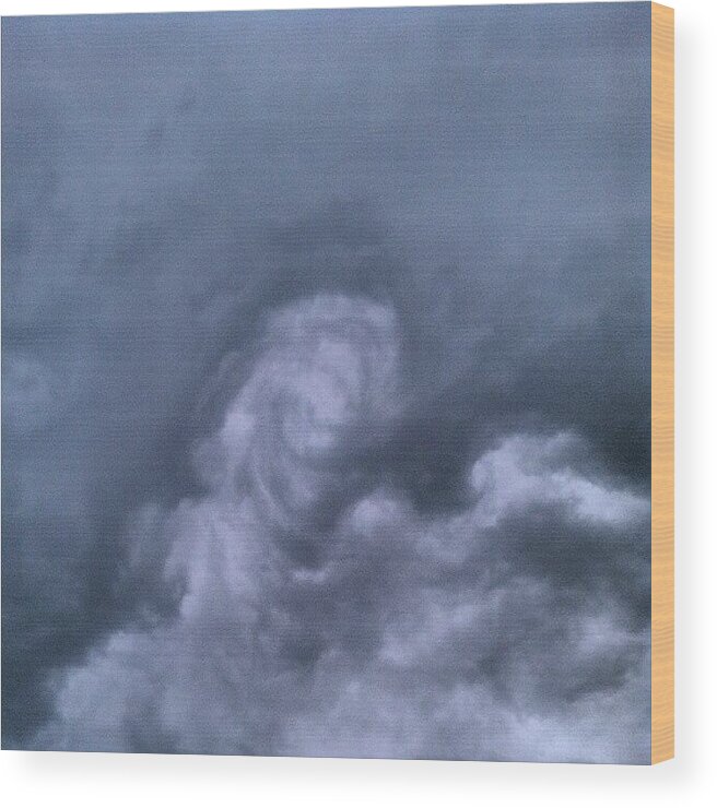  Wood Print featuring the photograph Storm Cloud Above My Head.. The Wind Is by Sarah Pratt Harvanek