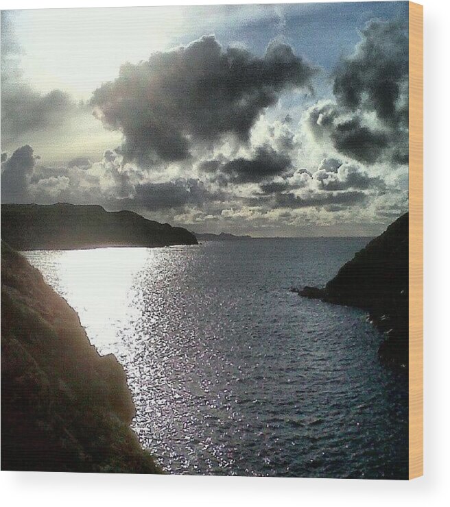 Instagram Wood Print featuring the photograph Strumblhead Wales #wales #pembrokeshire by Rachel Williams