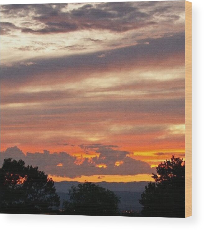  Wood Print featuring the photograph Sunset Over Santa Fe by James Granberry