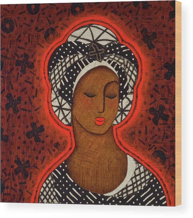 Icon Wood Print featuring the painting The Dawn of Knowing by Gloria Rothrock