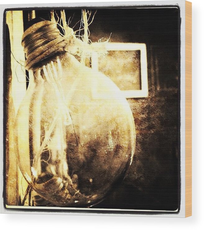Instagram Wood Print featuring the photograph The Lightbulb by Torgeir Ensrud