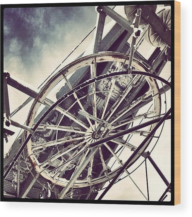 Wheel Wood Print featuring the photograph The Wheel That Makes The World Go by Robert Campbell