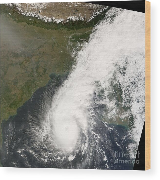 Tropical Storm Wood Print featuring the photograph Tropical Cyclone Sidr by Nasa