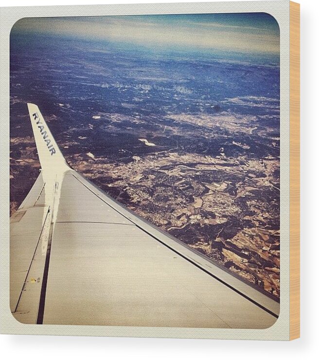 Instagram Wood Print featuring the photograph Up In The Air To Weeze, Germany Last by Wilbert Claessens