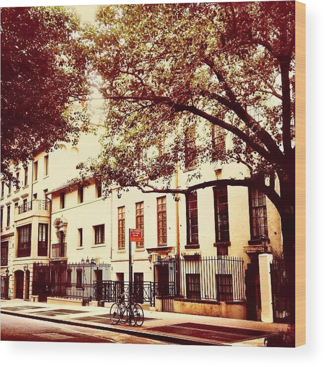 New York City Wood Print featuring the photograph Upper East Side Street - New York City by Vivienne Gucwa