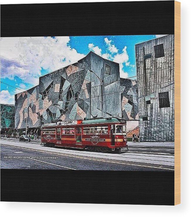 Art Wood Print featuring the photograph Vintage Meets Modern At Melbourne's by Kaus Wathore