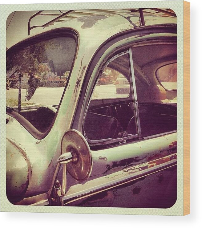 Volkswagon Wood Print featuring the photograph Vintage VW by Gwyn Newcombe