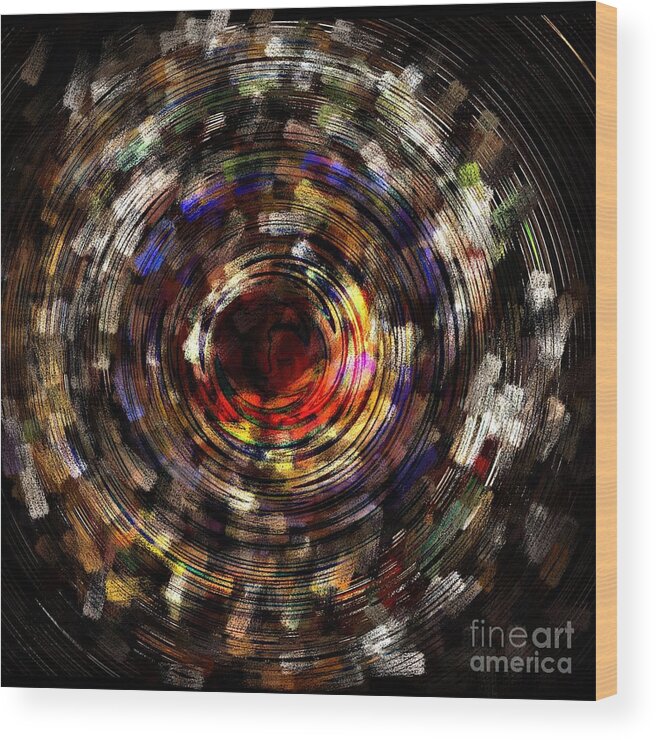 Digital Art Wood Print featuring the photograph Vortex by Blair Stuart