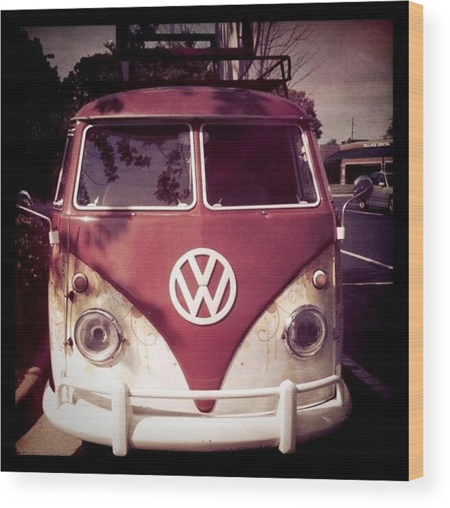 Vw Wood Print featuring the photograph VW bus by Brooke Cain