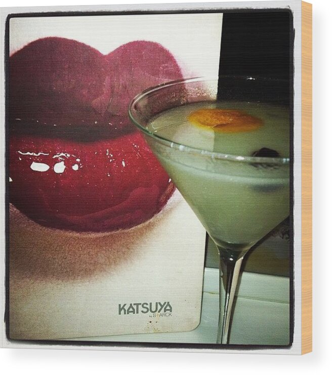  Wood Print featuring the photograph Whit Grapefruit Cosmo by Chelsea Daus