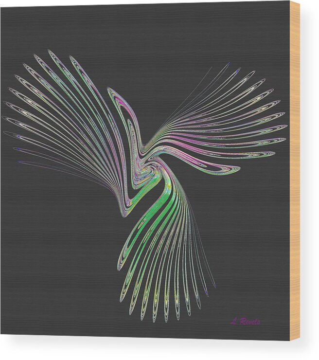 Wing Wood Print featuring the digital art Wings of Icarus by Leslie Revels