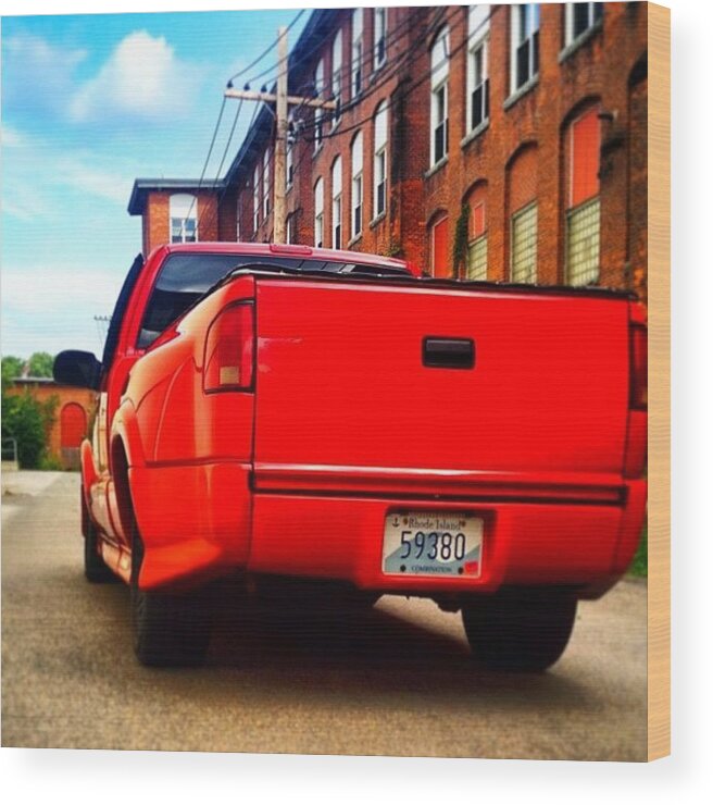 Rhodeisland Wood Print featuring the photograph #xtreme #s10 #extreme #wrx #chevy #car by Tyler Hittner