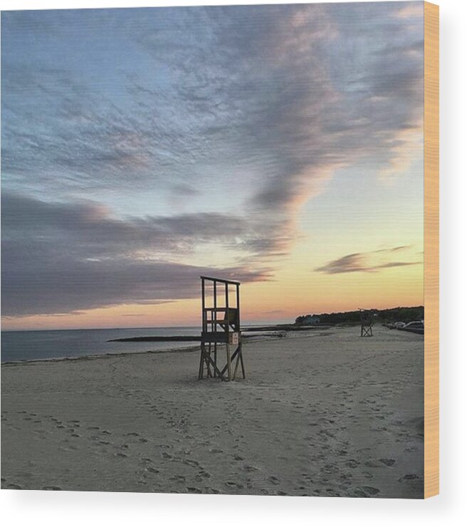 Redriver Wood Print featuring the photograph ❤️ #capecod #june #sky #love by Amy Coomber Eberhardt