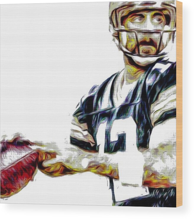 Instapic Wood Print featuring the photograph @aaronrodgerss #aaronrodgers #12 #1 by David Haskett II