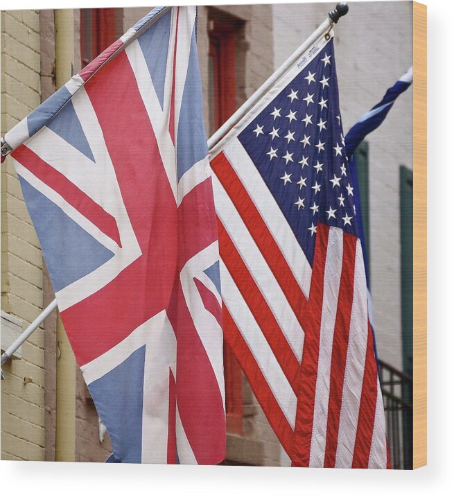 Flags Wood Print featuring the photograph Best Of Friends #2 by Ira Shander