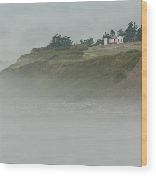 Ft. Casey Wood Print featuring the photograph Ft. Casey Lighthouse by Tony Locke