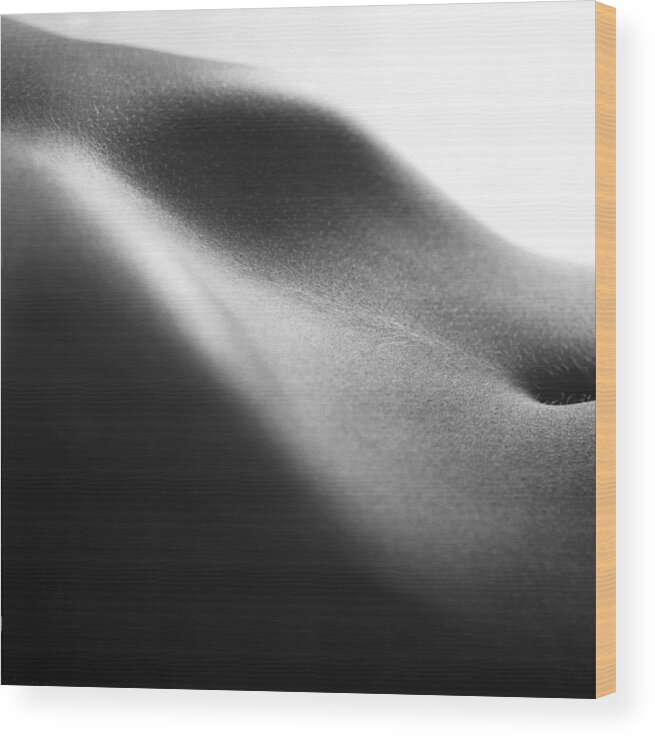 Human Wood Print featuring the photograph Human form abstract body part by Anonymous