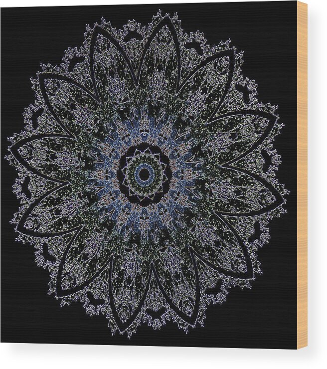 Cards Wood Print featuring the photograph Mandalas 7 by Thomas Leparskas