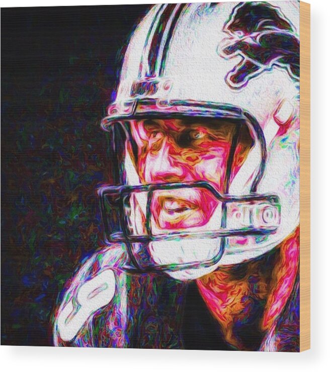 Love Wood Print featuring the photograph #nfl #football #detroit #detroitlions #1 by David Haskett II