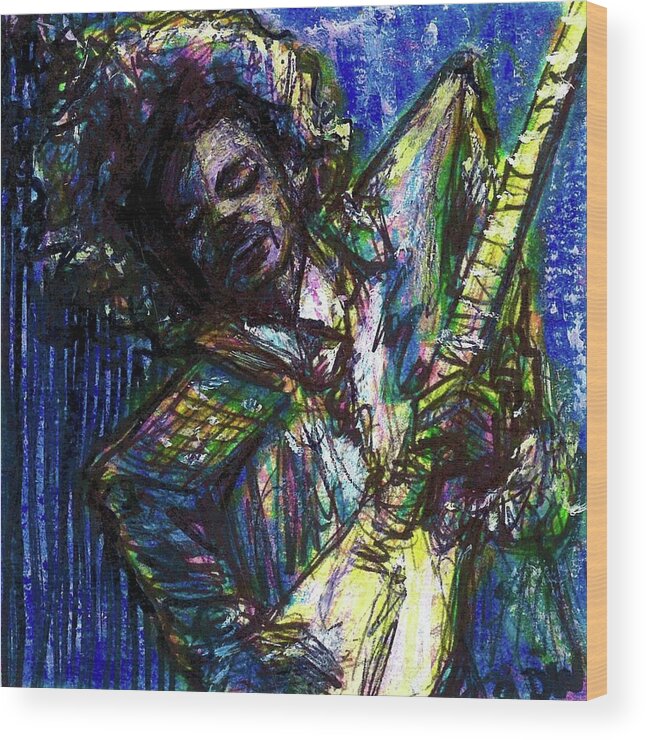  Wood Print featuring the mixed media Prince #1 by David Weinholtz