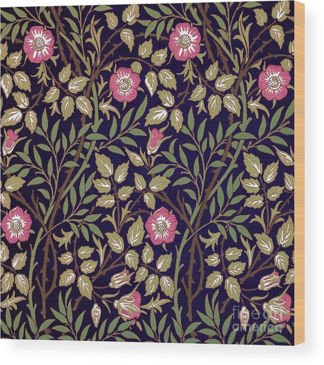 William Morris Wood Print featuring the painting Sweet Briar #1 by William Morris