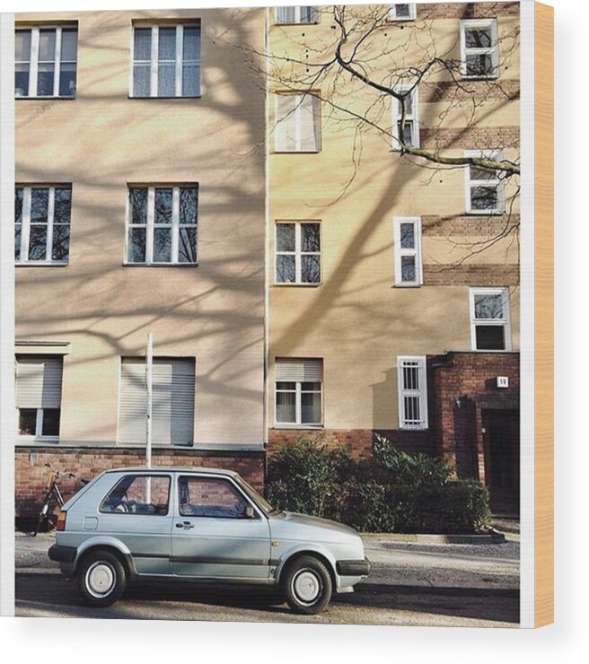 Tempelhof Wood Print featuring the photograph Volkswagen Golf II

#berlin #1 by Berlinspotting BrlnSpttng