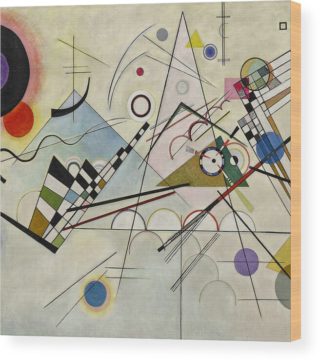 Circles In A Circle Wood Print featuring the painting Circles In A Circle by Wassily Kandinsky