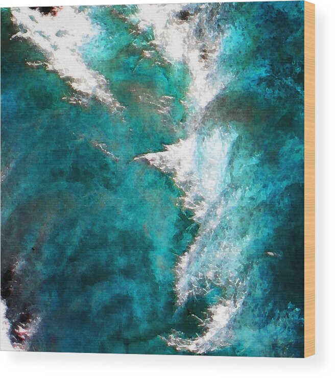 Abstract Wood Print featuring the photograph 107 by Timothy Bulone