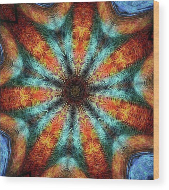 Artist Wood Print featuring the photograph #kaleidoscope #mandala #art #digitalart #2 by Dx Works