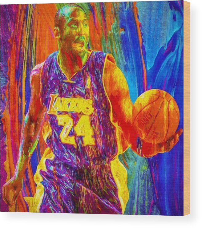 Mvp Wood Print featuring the photograph @kobebryant @lakers @dodgers #2 by David Haskett II