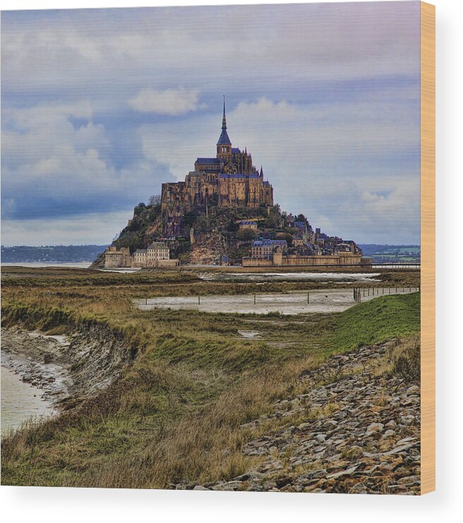 Mont Wood Print featuring the photograph Mont Saint Michel #2 by Hugh Smith