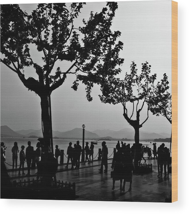 China Wood Print featuring the photograph West Lake, Hangzhou #2 by George Taylor