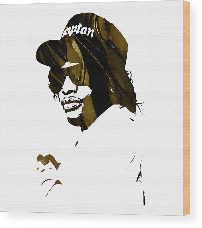 Eazy E Wood Print featuring the mixed media Eazy E Straight Outta Compton #2 by Marvin Blaine