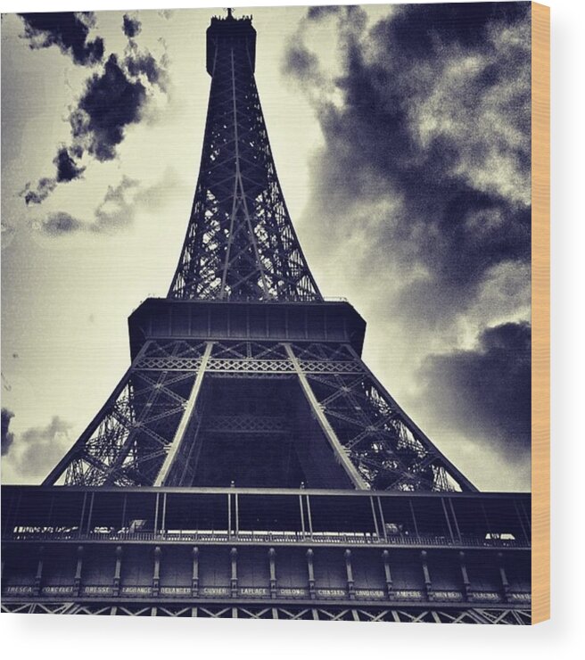 Instaaddict Wood Print featuring the photograph #paris #3 by Ritchie Garrod