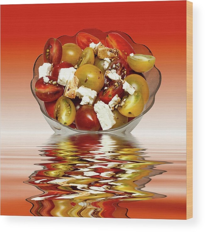 Tomatoes Wood Print featuring the photograph Plum Cherry Tomatoes #3 by David French