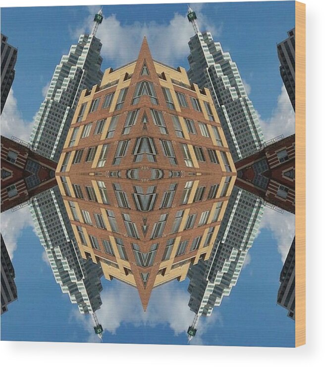 Skyscaper Wood Print featuring the photograph Condo building Toronto by Razvan N Rapaport