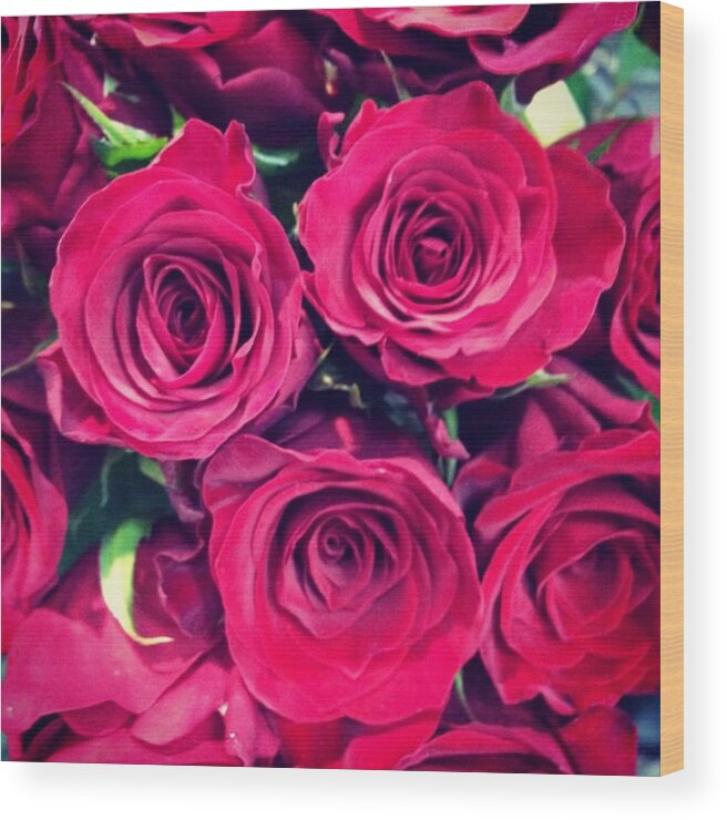 Rose Wood Print featuring the photograph Instagram Photo #351446816893 by Nao Yos
