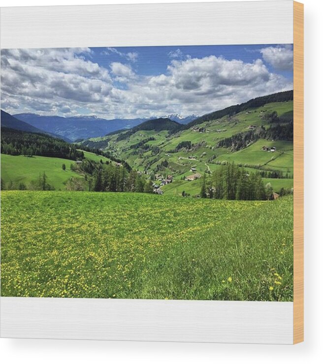 Funes Wood Print featuring the photograph Val Di #funes #4 by Luisa Azzolini