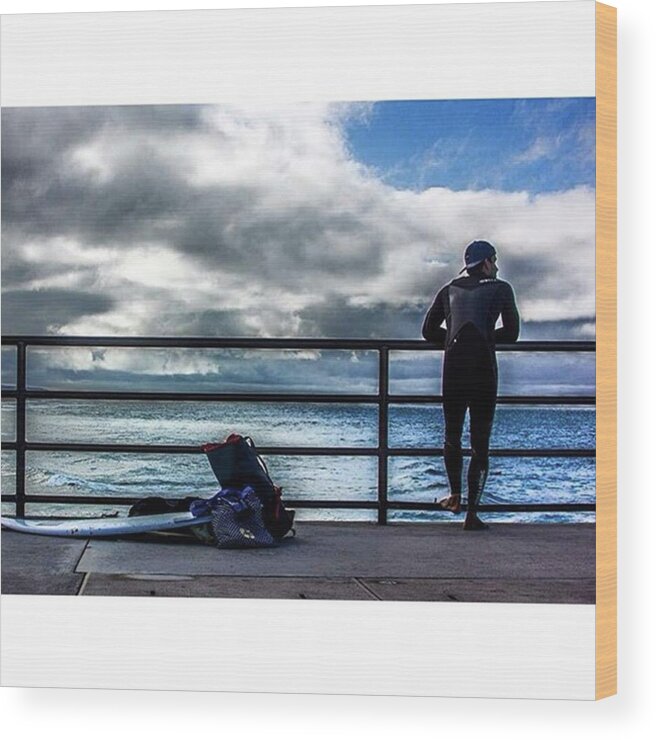 Surf Wood Print featuring the photograph #photooftheday , #photography #513 by Tony Martinez