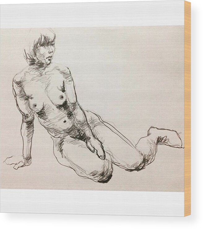 Body Wood Print featuring the photograph Figure #73 by Naoki Suzuka